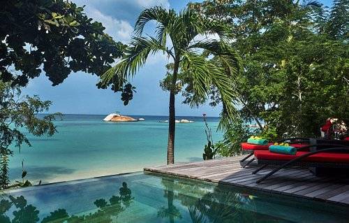 infinity pool at the beach