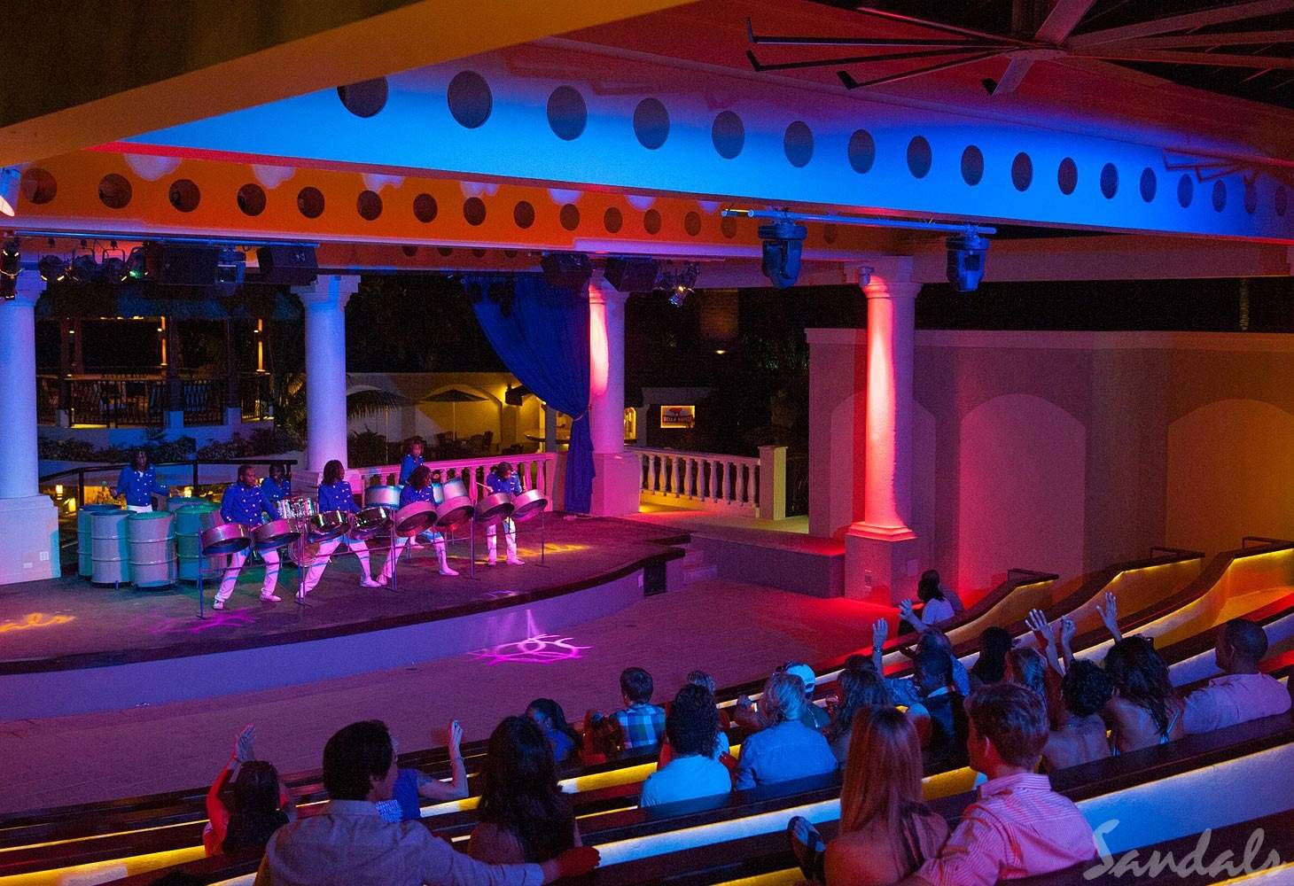 steel drum show in theater