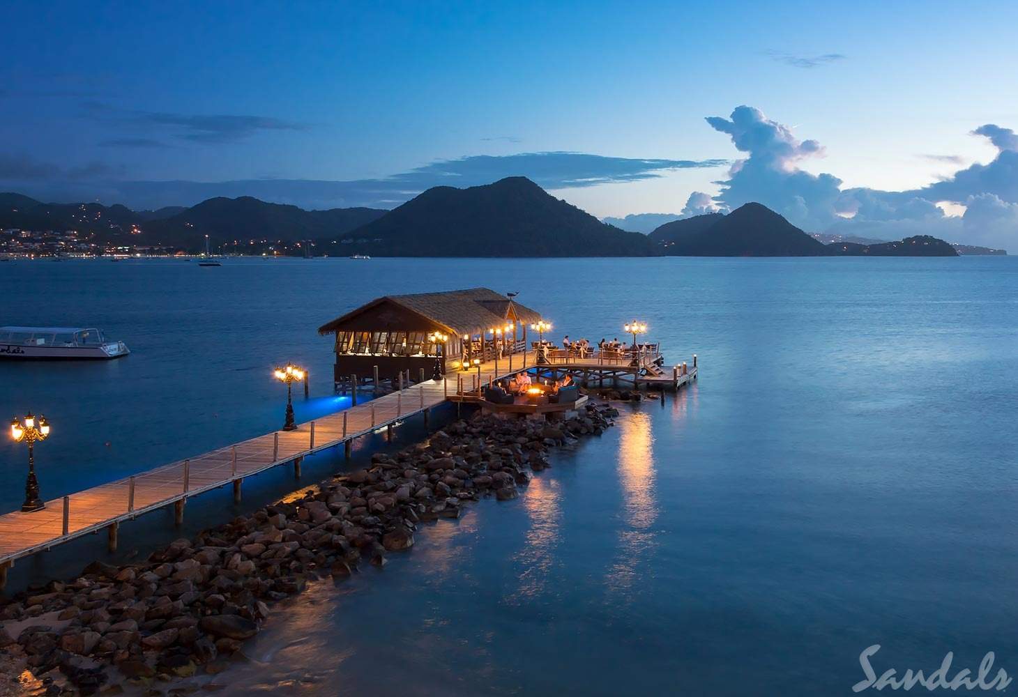 pier at night