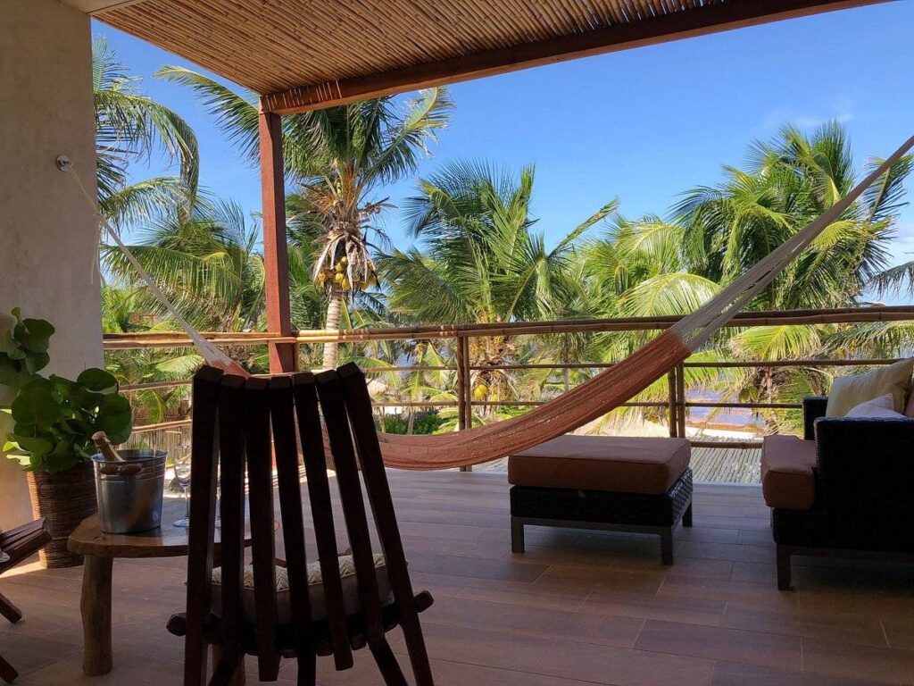 hammock on resort patio