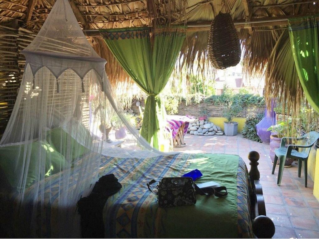 open air tropical resort pool