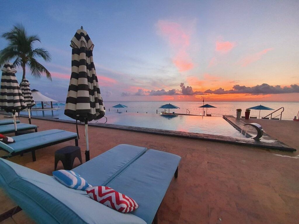 lounge chair at the beach