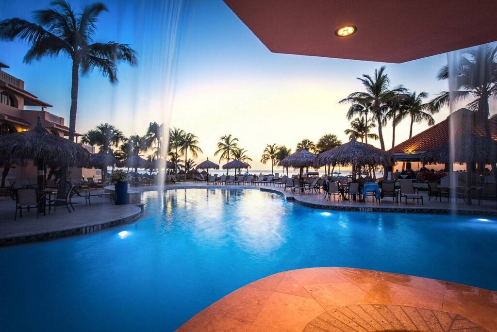 irregular shaped resort pool