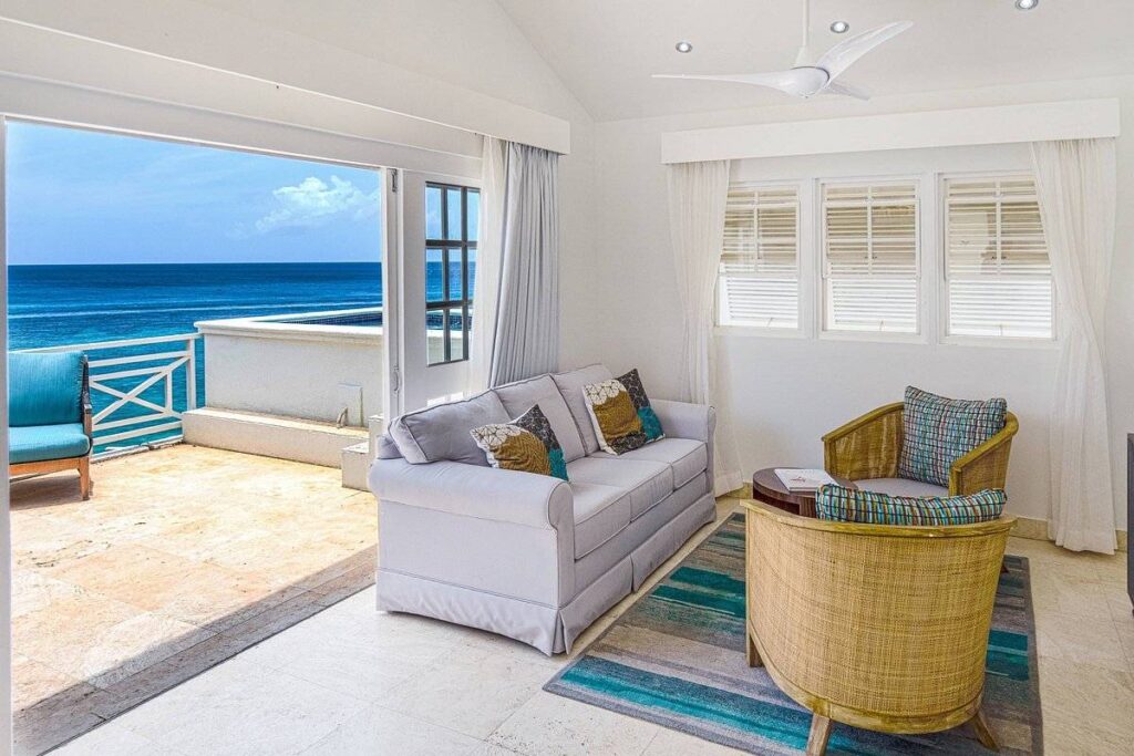resort room looking out onto ocean