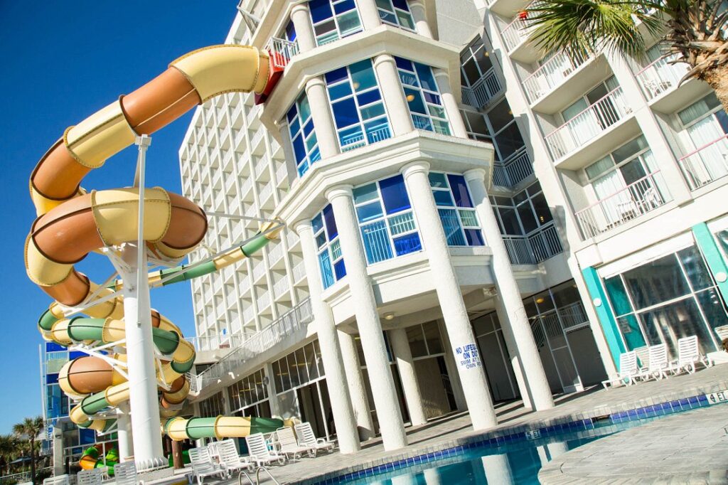 Crown Reef Beach Resort and Waterpark with waterslide