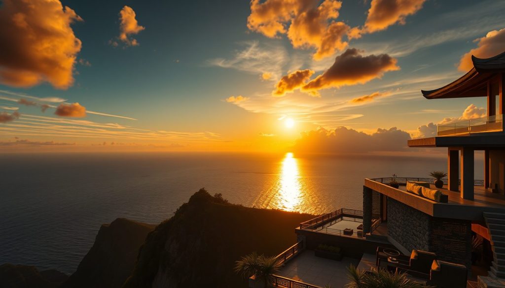 Uluwatu clifftop sunset view showing Bali’s dry-season travel appeal